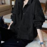 Denim Jacket Women Fashion Short Cardigan Long Sleeve Tops  Autumn New Women's Clothing Casual Loose Denim Coats Streetw