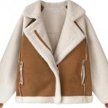 Jacket Women Outerwear Long Sleeve Casual Bomber Coat Thick Warm Lamb  Fashion Winter Jacket Women's Clothing Tops 2023