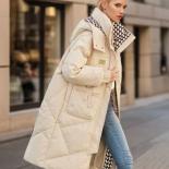 Vestes d'hiver femmes manteau de neige poches noir Long matelassé chaud Parka manteau nouveau outwear épais rembourré coton vest
