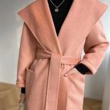 Sweat à capuche pour femme manteau en laine pour automne hiver ondulation de l'eau double face à capuche vêtements d'extérieur e