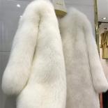 Women Real Fox Fur Coat Female Winter Thick Warm Overcoat Whole Skin 2022 Genuine Fur Jacket Pink Color Natural Fox Fur 
