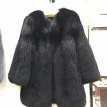 Abrigo de piel auténtica de zorro para mujer, abrigo grueso y cálido para invierno, chaqueta de piel auténtica 2022, Color rosa,