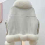 Manteau en duvet d'oie et col en fourrure de renard naturelle pour femme, veste bouffante de luxe, ample, nouvelle mode hiver 20