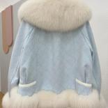 Women New Winter Coat High Quality Natural Fox Fur Collar Cuff Jacket Goose Duck Down Inside Ladies Warm Outwear