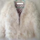 Hot Sale Fluffy Natural Ostrich Feather Coat Short Jacket Women Winter Overcoat  Real Fur