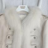 2023 Fashion New Women Goose Down Jacket Puffer Jackets Winter Real Natural Fox Fur Collar Luxury