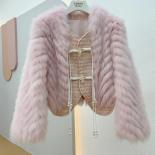 2023 Women Winter New Style Real Fox Fur Coat High Quality Warm Jacket Streetwear Coat