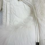 2023 Real Fur Coat Winter Jacket Women Natural Fox Fur Collar White Goose Down Coats Thick Warm New