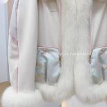 Short Lapel Down Jacket Real Fox Fur Thick Warm Women Coat Winter New Chinese Style Embroidery Female Trendy Classic Out