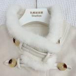 Women 2023 Autumn Winter Real Leather Coat Whith Real Mink Fur Collar Goose Down Liner Short Parka Fur Jacket