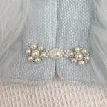 New Winter Fashion Pearl Woolen Classic Style Stitching Raccoon Fur Coat Women's Elegant Trendy Diamonds Fox Fur Short J