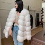 Ladies Fox Coat Natural Fur Leather Real Fur Winter Thermal Fur Coat High End Luxury Ladies Medium Long Fox Fur Jacket