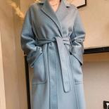 Wool Long Coat Women Winter Warm Woollen Woman  Double Coat Women Wool Jacket  20%  