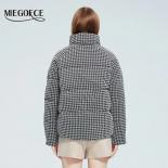 Miegofce 2023 New Winter Jacket Women Cotton Clothing Stand Collar Zip Lady Short Jacket Warm Parka Patterns Design Coat