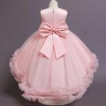 Kids Party Clothes Lace Formal Sleeveless Wedding Gown Tutu Princess Dress Flower Girls Children Clothing 8 10 Yearsdres