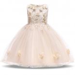 Robes de soirée pour enfants filles mariage rose robes de soirée princesse pour enfants robes de fête pour filles