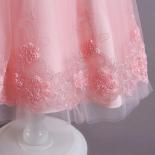 Girls Formal Evening Gown Dresses Birthday Party Princess Dress Flower Lace Dresses For Girls Clothing 3 10 Yrs