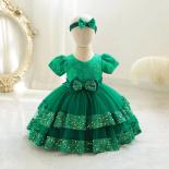 Luxury Baby Girl Dress For Toddlers Over One Year Old Girl's Birthday Party Dress Formal First Christmas Dinner Children