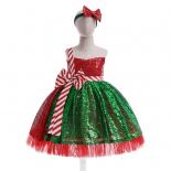 2023 New Christmas Children's Dress Cosplay Show Fluffy Dress Sequins Halloween Girls' Dress 3 10 Year Old Christmas Clo