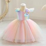 1 6 Year Olds Birthday Party Gauze Sequins Fluffy Tutu Dress New  Off Shoulder Dress Wedding Party Dinner Dress For Girl