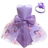 Baby Baby's First Birthday Party Princess Lace Sequin Big Butterfly Dress New Lovely Baby Christmas Party Ball Embroider