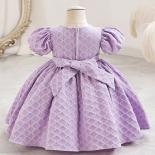 Toddler Girl Infant Summer Dress For Children's Day Kindergarten Performance Dress With Mesh Fluffy Skirt For Flower Chi