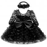 Baby Princess Black Dress For Girls Jacquard Birthday Party Dress Bowknot Holy Communion Party Poncho Dress Girl With He