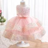 Toddler Baby Girls' Dress New 1 5t Cute Baby Girls' First Full Year Eucharist Birthday Party Party Dress Girls' Clothing