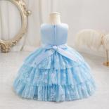 2023 New Baby Girl Children's Dress Dress One Year Old Birthday Dress Lace Cute Princess Christmas Gift Toddler Newborn 