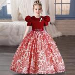 Girl Children Costume Embroidered Princess Dresses Girls Wedding Evening Ball Gown For Prom Flower Sequin Kids Party Dre