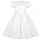 Girls' Bowknot Bubble Sleeve Luxury Dress Princess Sequin Wan Christmas Performance Dress White Wedding Dress 3 10 Years