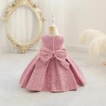 New Girls' Wedding Party Dress Flower Girl Princess Bowknot High End Festival Piano Performance Birthday Party Prom Dres