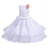 Girls Wedding Evening Ball Gown For Prom Flower Sequin Kids Party Dresses Girl Children Costume Embroidered Princess Dre