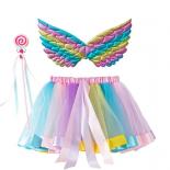 2023 New Baby Sweet Gauze Princess Fluffy Skirt Short Performance Children's Wear Tutu Skirt Suit Summer Girls Casual Sk
