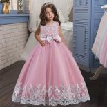 4 12t Flower Girl Birthday Supper Party First Formal Dinner Long Dress Beaded Embroidery School Graduation Party Dress G