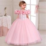 Gorgeous And Elegant Girl Christmas Party Dress 4 12 Year Old Girl One Shoulder Flower Girl Wedding Dress Tulle Hallowee