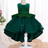 2023 novo verão para meninas vestido de princesa festa de aniversário vestido de reboque menina piano desempenho bolo vestido fo