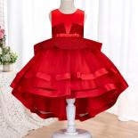 2023 New Summer Girls' Princess Dress Party Birthday Party Trailer Dress Girl Piano Performance Cake Fluffy Dress 3 10 Y