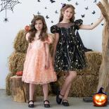 Black Halloween Cosplay For Girl Kids Mesh Princess Party Evening Dresses Carnival Costumes Vestidos Children Ceremony C