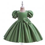 Young Girl Princess Party Dress Kids Pageant Evening Clothes Children Costume Big Bow Wedding Gown Bridesmaid Formal Ves