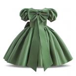 Young Girl Princess Party Dress Kids Pageant Evening Clothes Children Costume Big Bow Wedding Gown Bridesmaid Formal Ves