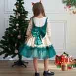 Christmas Dresses For Baby Girls Long Sleeveless Feather Cute Festival Party Kids Princess Clothes For 2 6y Costume Vest