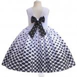 Girl Birthday Party Princess Dress Children Polka Dots Gown Flower Kids Wedding Tutu Clothes Prom Evening Formal Gowns V