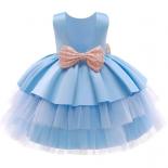 Kids Evening Dresses Formal Cake Dress For Children Costume Sequin Party Dress Girl Infant Vestido Sleeveless 310 Y Vest