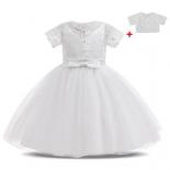 Baby Girls Flower Dress Kids Bridesmaid Wedding Clothes Children Christmas Prom Gowns Girls Boutique Party Elegant Frock