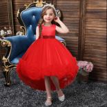 Baby Girl Tutu Party Gown Flower Girls Dresses For Wedding 1 2 3 4 5 Years Birthday Kids Clothes Princess Bow Children C