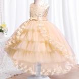 Formal menina princesa festa arrastando vestido crianças baile de formatura roupas pequenas dama de honra vestido de baile casam