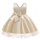  Kids Evening Clothes Big Bow Dress For Children Show Costume Vneck Party Dress Girl Infant Vestido Sleeveless 310 Years