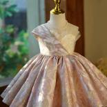 Gorgeous High End Dress Elegant Girl's First Birthday Party Prom Dress Custom Hand Embroidered Dress Formal Christmas Di