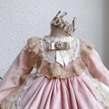 Girls' Lolita Cake Princess Dress New Baby Birthday Party First Year Dress Spanish Vintage Lolita Prom Princess Dress